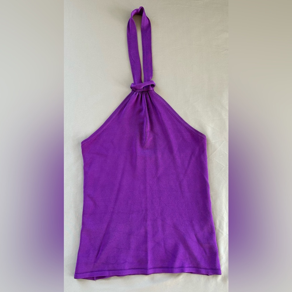 Banana Republic dressy purple summer halter top